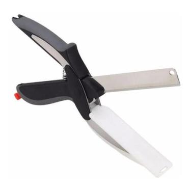 Imagem de Super Tesoura Legumes Verduras 2 Em 1 Clever Cutter Original