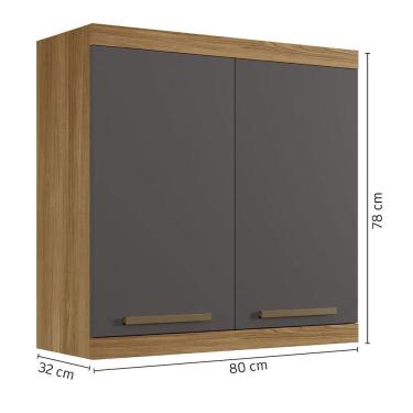 Imagem de Armário Aéreo Gold Master Arte Móveis Cinamomo Grafite