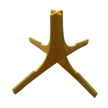 Imagem de MERIGLARE Suporte de trompete do trompete Tripé Suporte estável de base para saxofone de flauta , Amarelo