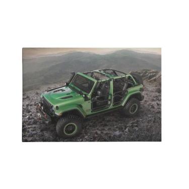 Imagem de Quadro Decorativo Canvas Rali Verde Off Road Sala 75 x 50cm - DELIQUAD