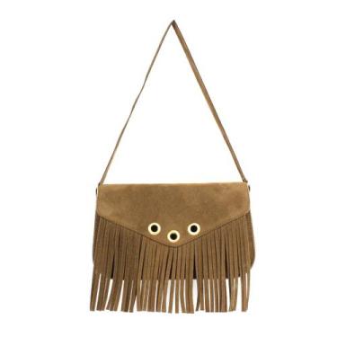 Imagem de Bolsa Feminina Clutch Franja Alça de Ombro Ajustável Lançamento - A.L.