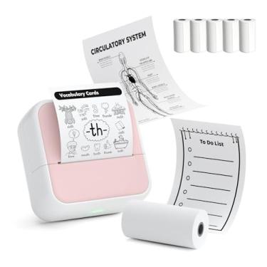Imagem de Impressora térmica de adesivos sem tinta – PrintPods, miniimpressora, máquina de adesivos, tamanho de bolso, Bluetooth portátil para telefone, notas de estudo, diagramas e fotos, faça você mesmo