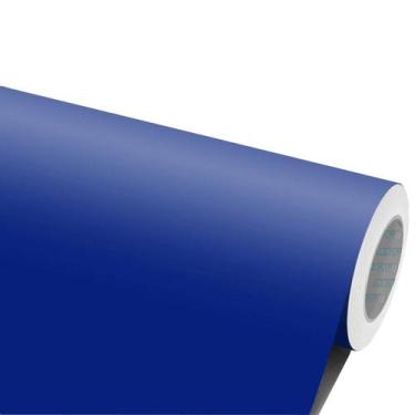 Imagem de Adesivo Geladeira Fogão Móveis Armário Box - Azul Médio 1m - Jhow Ades