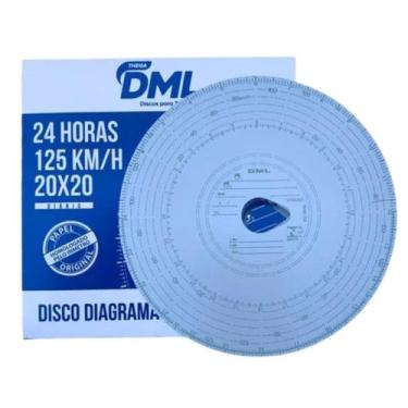 Imagem de DISCO TACOGRAFO DIARIO (24hrs) 125KM Cx 100 UNIDADES - THEGA DML