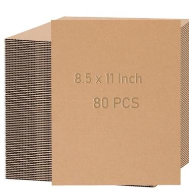 Imagem de Folhas de papelão ondulado KINJOEK 80 unidades de 3 mm de espessura 21