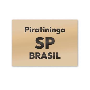 Imagem de Imã de Geladeira Piratininga SP MDF 8cm x 5cm para Lembrete