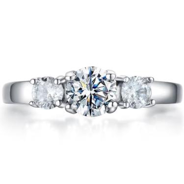 Imagem de Anéis com pedra do mês de nascimento AILAAILA tamanho 1-10 zircônia cúbica cristal aço inoxidável presente de aniversário joia para bebês e meninas e mulheres