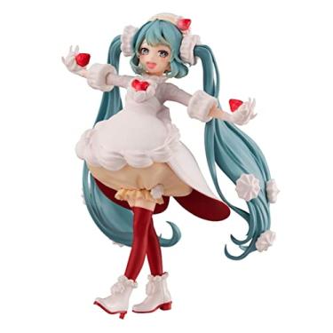 Imagem de Furyu Hatsune Miku (Versão Sweet Tea Time Strawberry Shortcake Version) Figura de PVC, Multicolorido