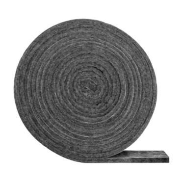 Imagem de Fenteer Fita de feltro para vedação de churrasqueira, juntas de espessura para grelha, fita de vedação para lareira, para tampa de chaminé e fundo de grelha