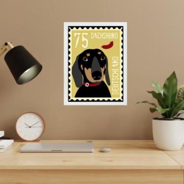 Imagem de Quadro Dachshund Selo Salsicha 45X34Cm