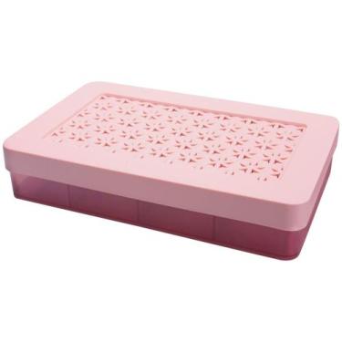 Imagem de Porta-joias de Polipropileno Médio Rosa - Ordene Hana OR85102