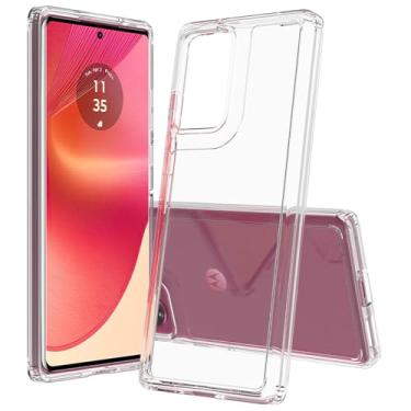 Imagem de AZ Capa Modelo Clear Bold Compatível com Motorola Edge 50 Fusion - Transparente