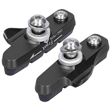 Imagem de Pastilhas de Freio de Borracha C de Alumínio, Design NoSkid, Ranhuras de Guia de Areia, Blocos de Freio de Bicicleta à Prova de Intempéries, Peças de Melhor Controle para Uma