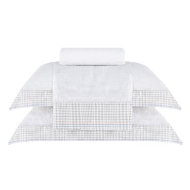 Imagem de Jogo de Cama Queen Gran Percalle 200 Fios Buddemeyer Castillo 100% Algodão Estampado 4 peças