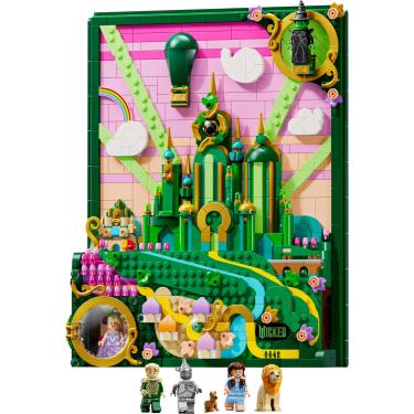Imagem de LEGO® Wicked - Arte de parede da Cidade Esmeralda