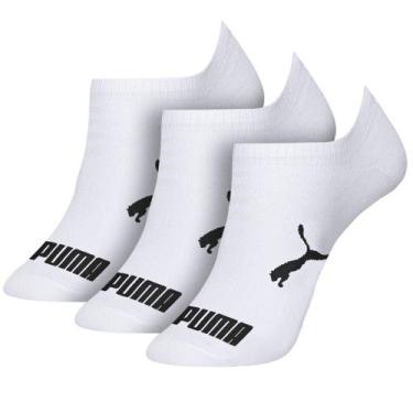 Imagem de Meia Puma Sapatilha Invisível Masculina 4515.001 C/3, Preto, Preto, Pr