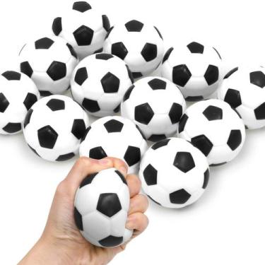 Imagem de Pacote espremível Stress Soccer Balls Novelty Place com 12