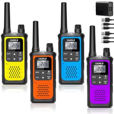 Imagem de Walkie Talkies DURLK, recarregável de longo alcance, 1800mAh, pacote c