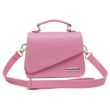 Imagem de Bolsa alça transversal femenina - BOLSAS FEMININAS, Rosa bebe