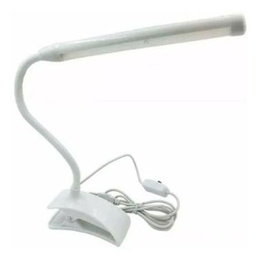 Imagem de Luminária Flexível Tubo 13 Leds Com Clipe Prendedor Leitura GARRA TUBO
