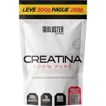 Imagem de Bluster Nutrition, Creatina em pó monohidratada, 100% pura, sem sabor, importada, Leve 300 pague 250 gramas