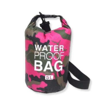 Imagem de Bolsa Impermeável Saco Bag Estanque 5 Litros Camping Bag Rosa - OMEGA