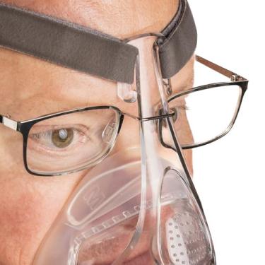 Imagem de KO Sports Gear Óculos de leitura CPAP, design de máscara para uso na hora de dormir, Prata, 2.5