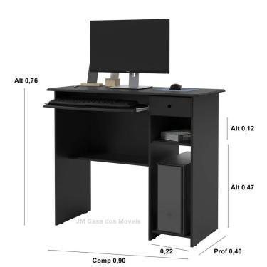 Imagem de Mesa Computador Gaveta Vieena Plus Cores Comprar Moveis Sua