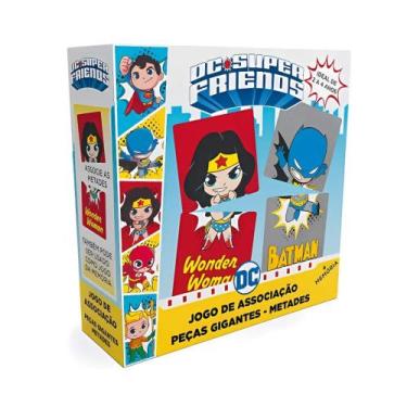 Imagem de Jogo Educativo de Associação DC Super Friends Peças Gigantes Metades C