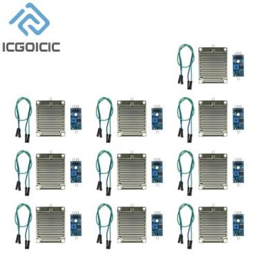 Imagem de Módulo Sensor De Chuva 3.3-5V Para Arduino Kit DIY 1 5 10PCS Detecção 