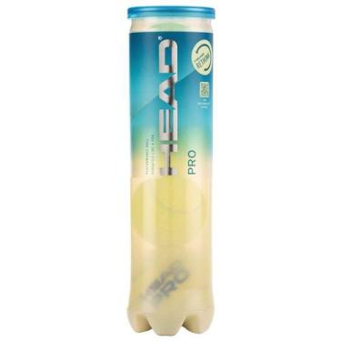 Imagem de Bola de Tennis Head Pro 1 Tubo com 4 Unidades, Amarelo