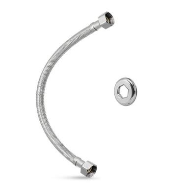 Imagem de Engate Rabicho Flexivel Aço Inox Femea X Femea 30cm 1/2pol - BNP UTILI