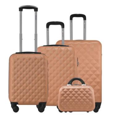 Imagem de Kit 3 Malas Rígidas 360 Mala PP 8kg Mala de bordo 10kg e Média 23kg co