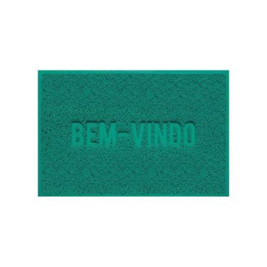 Imagem de Capacho De Porta Pvc Antiderrapante 60x40cm - BV Verde