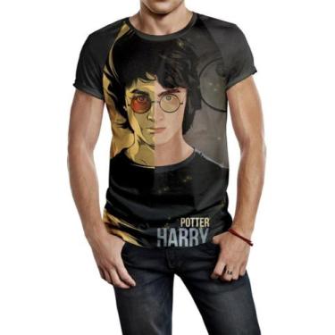 Imagem de Camiseta Raglan Masculina Harry Potter Full Print Ref:404 - smoke, Pre