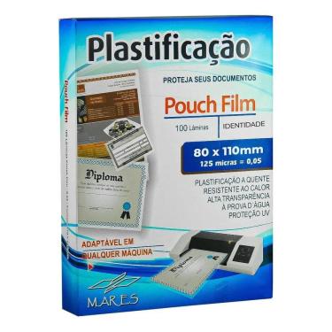Imagem de Plástico Para Plastificação Mares Rg 80X110 0,05 100Un