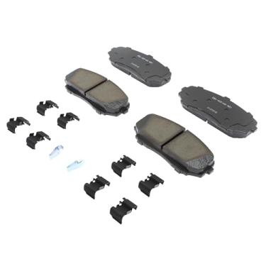 Imagem de ACDelco Kit de pastilhas de freio a disco frontal de cerâmica profissional 17D1258ACHF1 com clipes