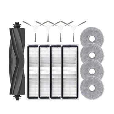 Imagem de Compatible With Dreame Bot L10 Prime / L10s Pro / L10 Pro Accessories Main Side Brush Hepa Filter Mop Cloth Robot Replacement Spare Parts(Army green)