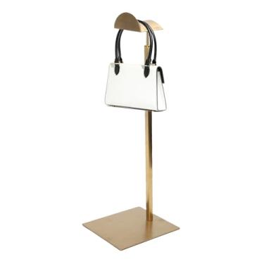 Imagem de Asixxsix Expositor de Bolsa, Suporte de Bolsa de Aço Inoxidável Com Altura Ajustável de 13,8 a 23,6 Polegadas e Base Antiderrapante, para Armários de Mesa, Lojas de Varejo, Balcões (Prata)