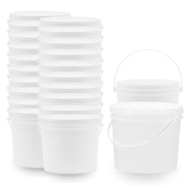 Imagem de Balde 1.8 Litros Branco Com Tampa 20 Pçs