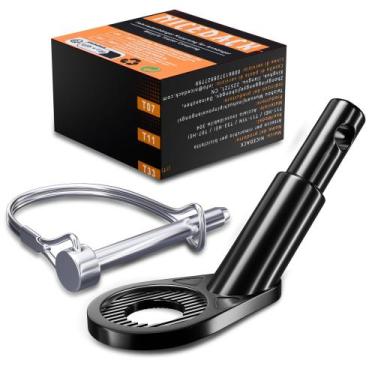 Imagem de Acoplamento de reboque de bicicleta NICEDACK Universal 12 mm preto