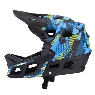 Imagem de Vaveren Capacete de mountain bike, boné respirável com ventilação e absorção de choque confortável para ciclismo, Azul