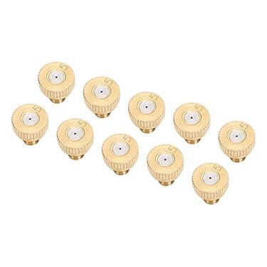 Imagem de Bico Pulverizador Atomizador de água de Torneira de Latão Conjunto de Aspersão de Nebulização de 0,5 Mm para Resfriamento Externo de Estufa