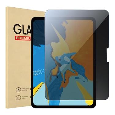 Imagem de ESLOVERES Protetor de tela de privacidade para iPad 11º A16 2025 e 10ª geração 10,9 polegadas 2022, vidro temperado 9H [compatível com face lD e Apple Pencil] compatível com capas, 1 pacote
