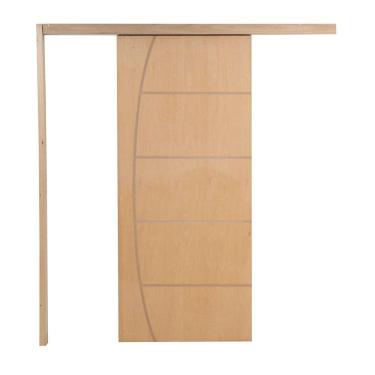 Imagem de Porta De Correr P- Verniz Frisada Belissima 210x100