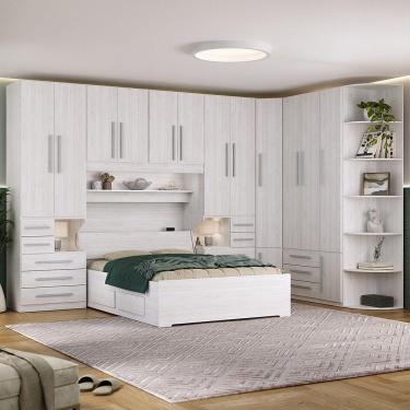 Imagem de Dormitório Queen Size Sem Cama1222s Carvalho Claro