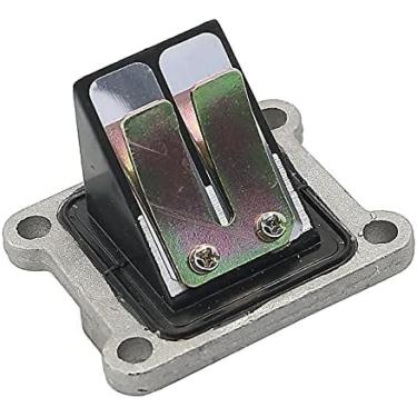 Imagem de Heenopy 13150-40B00 Conjunto de válvula de palheta do cárter LT80 Conjunto de válvula de bloco de palheta de admissão compatível com Suzuki LT80 LT 80 2x4 1987-2006 Quadsport 80 quadriciclo