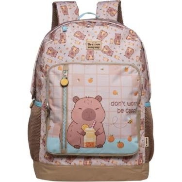 Imagem de Mochila Infantil, Xeryus, Capivara Brownie On My Way, Grande