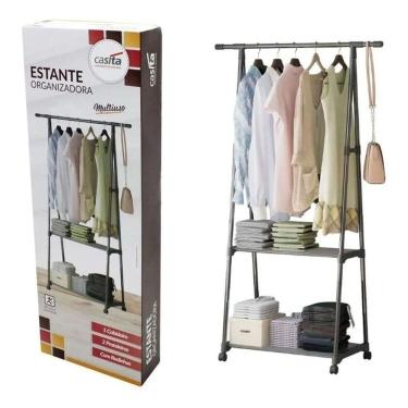 Imagem de Estante Organizadora Cabideiro Arara Guarda Roupas Cabide Mu