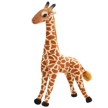 Imagem de Boneca de pelúcia emulada girafa de 30 cm em algodão e pelúcia